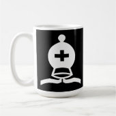 Witte bisschop koffiemok (Links)