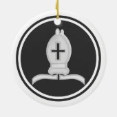 Witte bisschoppen keramisch ornament (Achterkant)