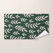 Witte bladeren bad handdoek (Handdoek)