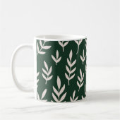 Witte bladeren koffiemok (Links)