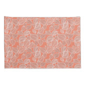 Witte bladeren op de Oranje klooster Kussensloop (Achterkant-Rechts)