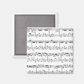 Witte Bladmuziek Magnet (Voorkant / Achterkant)