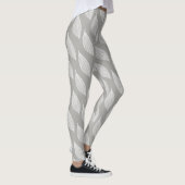 Witte bladskeletten leggings (Rechts)