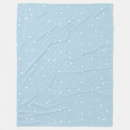 Witte Blau Hemel van Sterren Fleece Deken