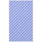 Witte blauwe decoratieve oekraïense strepen tafelkleed (Voorkant)