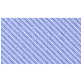 Witte blauwe decoratieve oekraïense strepen tafelkleed (Voorkant (Horizontaal))