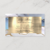 witte blauwe folie visitekaartje (Achterkant)