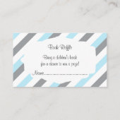 Witte, Blauwe & Grijze Streep Olifanten Boek Raffl Informatiekaartje (Achterkant)