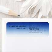 Witte blauwe hedendaagse consultant etiket (Insitu)