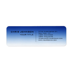 Witte blauwe hedendaagse consultant etiket