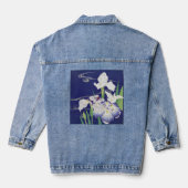 Witte & Blauwe Irissen Denim Jacket (Achterkant)