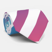 Witte blauwe kleur Stropdas in Skaymarts Design (Opgerold)