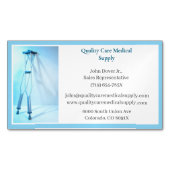 Witte Blauwe Krukken Senior Care Apparatuur Medisc Magnetisch Visitekaartje (Voorkant)