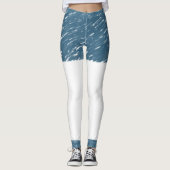 Witte & Blauwe Leggings Lang (Voorkant)