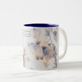 WITTE & BLAUWE PATELS BLOEMIG TWEEKLEURIGE KOFFIEMOK (Voorkant rechts)