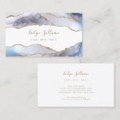 witte blauwe visitekaartje (Voorkant / Achterkant)