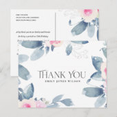 WITTE BLAUWE VLOEISTOFFERS VAN ALLE LEEFTIJDSTIP D AANKONDIGINGSKAART (Voorkant / Achterkant)