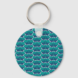 Witte Blauwe Walvissen Zee Dier Groen Oceaan Marie Sleutelhanger