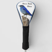 Witte blauwvogel golfheadcover (Voorkant)