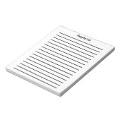 Witte blocnote van de Winkellijst (Linkerzijde)