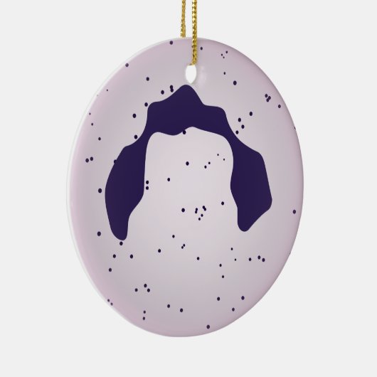 Witte bloedcel keramisch ornament (Rechts)