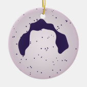 Witte bloedcel keramisch ornament (Voorkant)