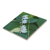 Witte Bloedend Hart Bloemstuk Tegeltje (Zijkant)