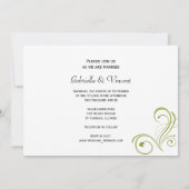 Witte bloeding Hearts Flowers Weddenschap Kaart (Achterkant)