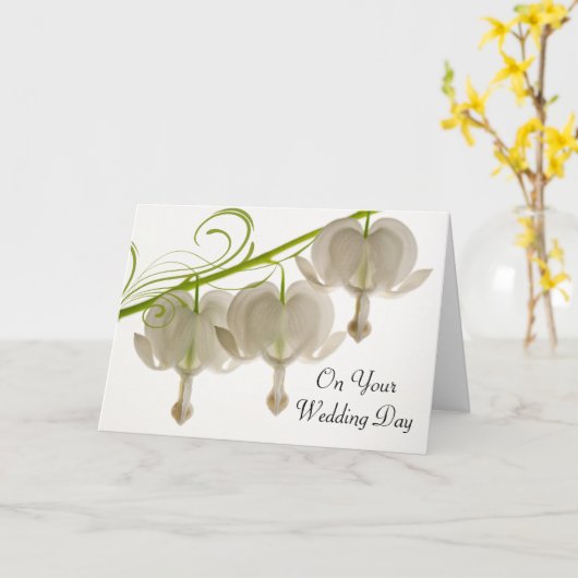 Witte bloeding Overbruid huwelijk Kaart (Gele Bloem)
