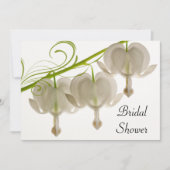 Witte bloedingen Vrijgezellenfeest Bloemen Kaart (Voorkant)