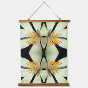 Witte Bloedwortel Bloem Close-up Abstract Hangend Wandkleed