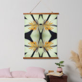 Witte Bloedwortel Bloem Close-up Abstract Hangend Wandkleed (Slaapkamer)