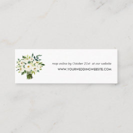 witte bloei | Boeket Huwelijkswebsite Mini Visitekaartje