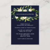 witte bloei | BRUILOFT Hotelgegevens Accommodatie Informatiekaartje (Voorkant)