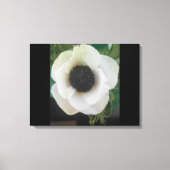 Witte bloeiende bloem canvas afdruk (Voorkant)