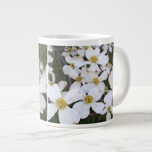 Witte Bloeiende Dogwood Flowers Aangepaste Mokken (Voorkant rechts)