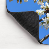 Witte bloeiende lenteboom witte bloesem muismat (Hoek)