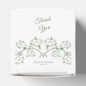 Witte Bloeiende Wijnstok Hart Klassieke Favor Box Bedankdoosjes (Bovenkant)