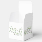 Witte Bloeiende Wijnstok Hart Klassieke Favor Box Bedankdoosjes (Geopend)