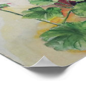 Witte Bloem Aquarel – Botanische Muurkunst Print (Hoek)