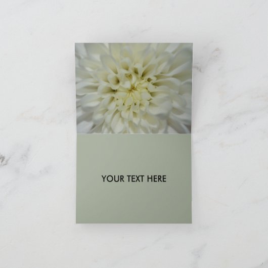 Witte Bloem Blank Kaart (Binnen)