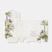  witte bloem, bloesbloem, bruiloft bedankdoosjes (Uitgevouwen)