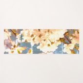  witte bloem bloesem Monogram Yoga Yogamat (Voorkant (horizontaal))