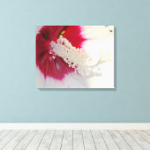 Witte Bloem Blossom Foto Enkele Print (Insitu (Houten vloer))
