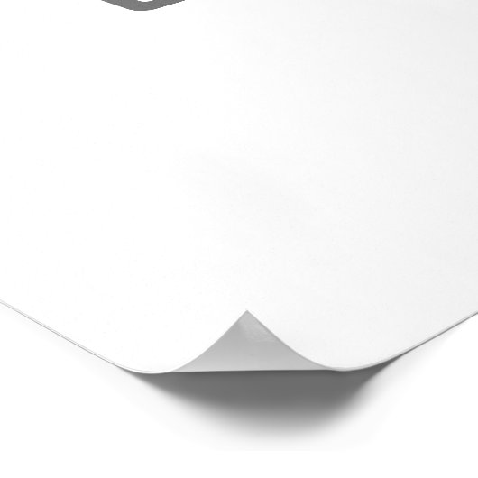 Witte bloem botanisch bruidsdouche welkomstbord poster (Hoek)