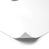 Witte bloem botanische bruidsfeest verwelkomingsbo poster (Hoek)