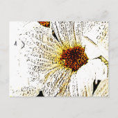 Witte bloem briefkaart (Voorkant)