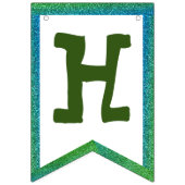 Witte bloem bunting banner (Tweede vlag)