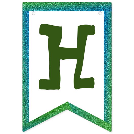 Witte bloem bunting banner (Tweede vlag)