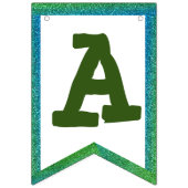 Witte bloem bunting banner (Derde vlag)